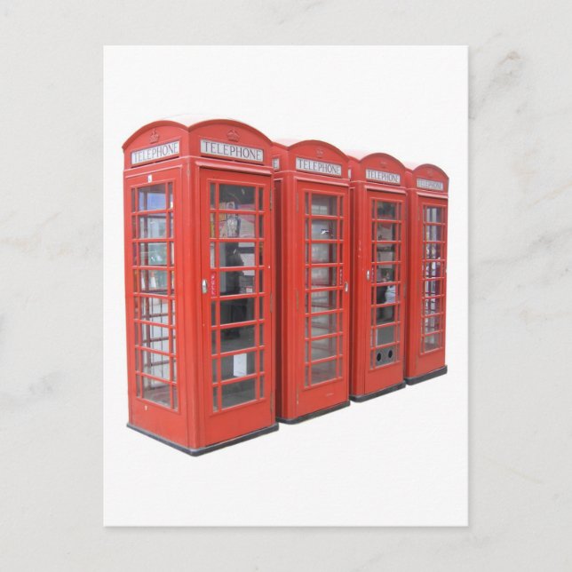 Telefonbox i London Vykort (Framsida)