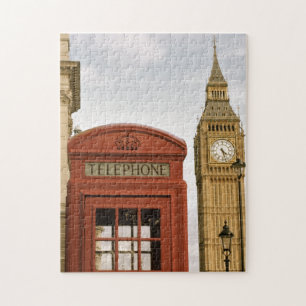 Telefonbox och Torn av Big Ben Pussel