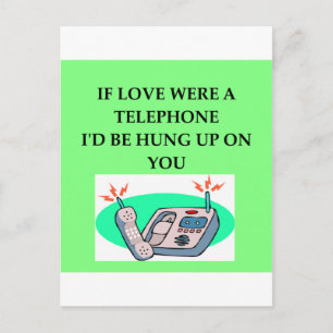 TELEFONE älskare Vykort