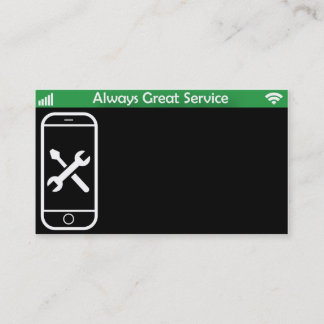 Telefonen reparerar visitkortar visitkort