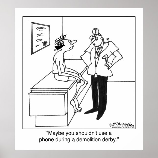 Telefoner & Demolition Derbys Poster (Framsidan)