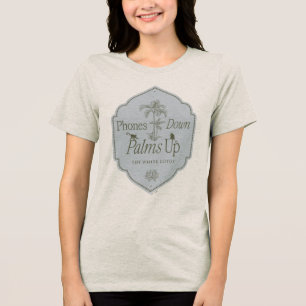 Telefoner Ned, Handflatan Up - White Lotus T Shirt