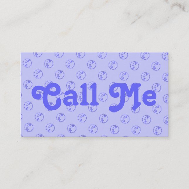 Telefoner Ring mig kort (Framsida)