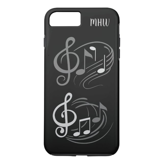 Telefonfodral i musik noter anpassningsbar monogra Case-Mate iPhone skal (Baksida)