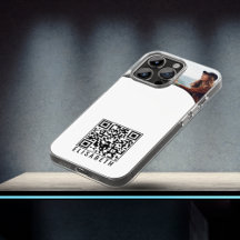 Telefonfoto för personlig, Namn och QR-kod