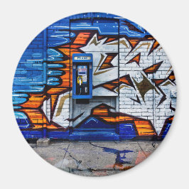 Telefonkiosk nr 12 Färgversion Reflektion Magnet