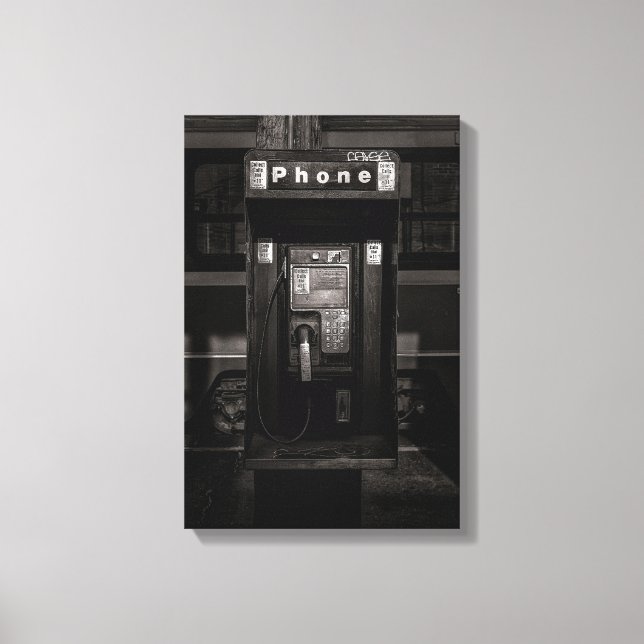 Telefonkiosk Nr 13 Canvastryck (Framsida)