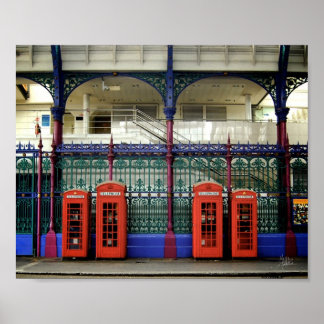 Telefonkiosker, Smithfield [Konsttryck] Poster