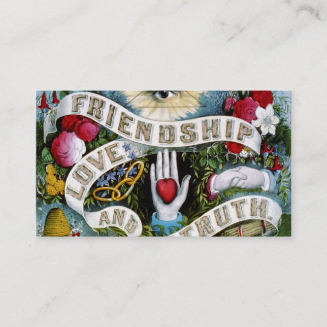 telefonkort för konsthändelsprofil för vänskap kär (Framsida)