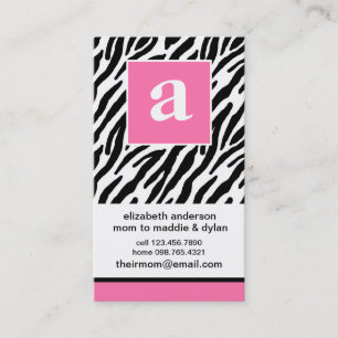 Telefonkorten Monogram och Zebra
