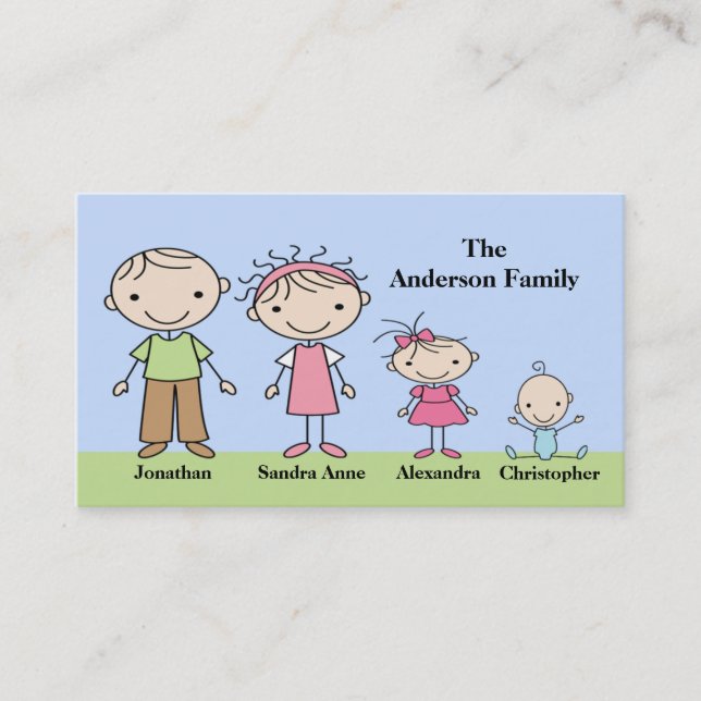 Telefonkorten Stick figur Mamma (Framsida)
