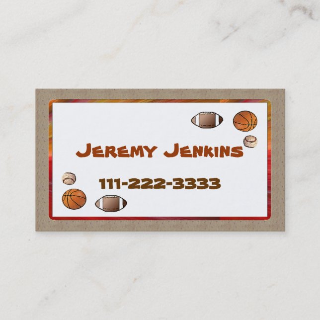 Telefonkortet Barn och idrott (Framsida)