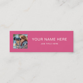 Telefonkortet Bright Fuchsia Mini med vitt skript