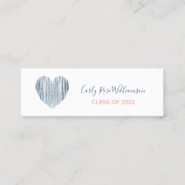 Telefonkortet Cute Girly Boho Heart Studenten Namn