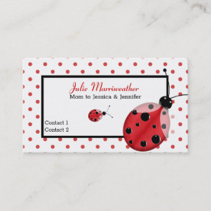 Telefonkortet Cute Polka dots & Ladybug Mamma