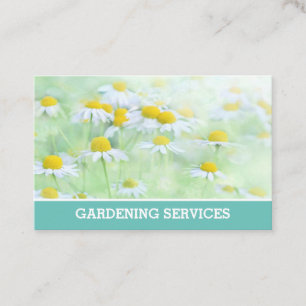 Telefonkortet Gardener och  tjänster. Visitkort