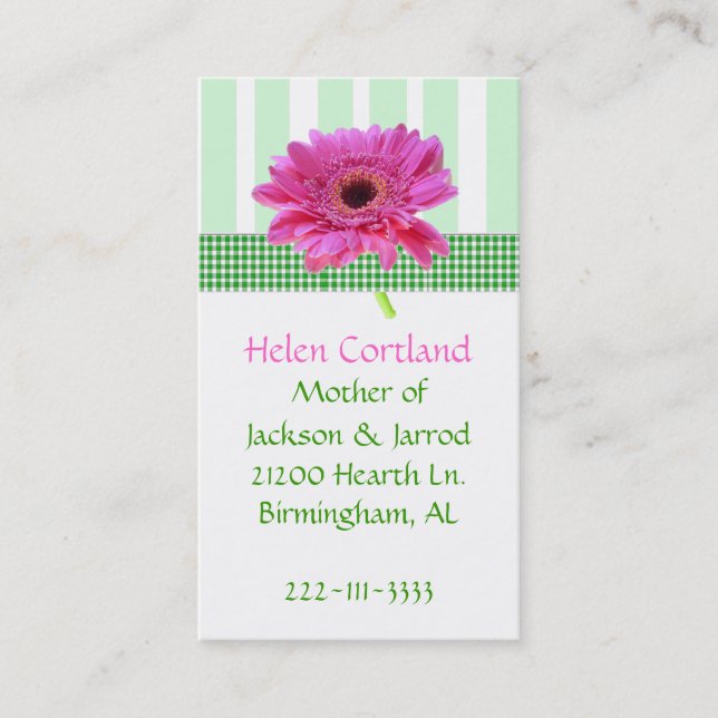 Telefonkortet mamma (Framsida)