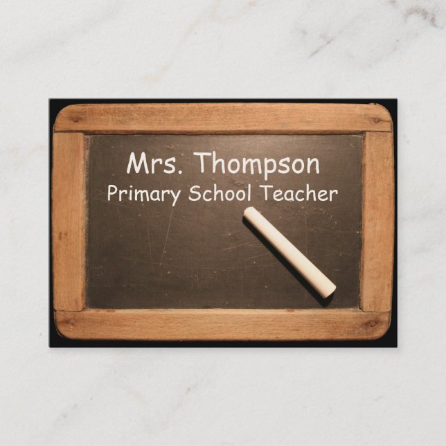 Telefonkortet Primary School Teacher Slate Chalk (Framsida)