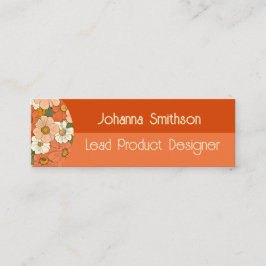 Telefonkortet Retro Orange Groove Blommigt Mini