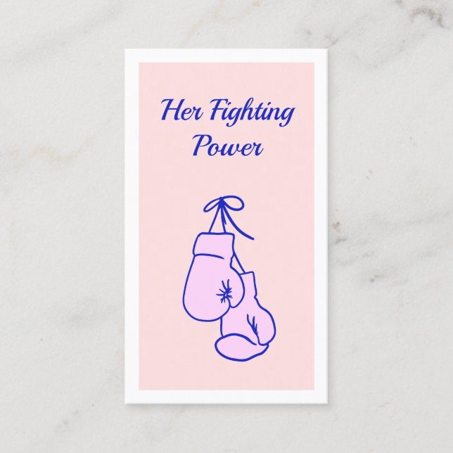 Telefonkortet rosa Boxing Glove (Framsida)
