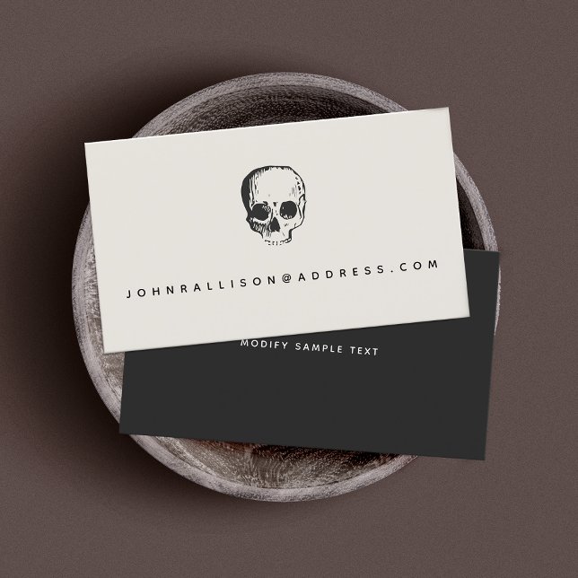 Telefonkortet Simple Modern Skull (Skapare uppladdad)