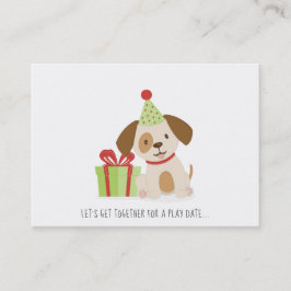 Telefonkortet Uppspelningsdatum för Cute Puppy Bir