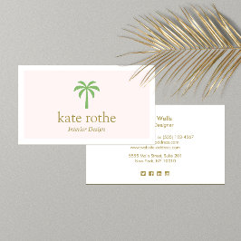 Telefonkortet vid den tropiska Grönten Handflatan 