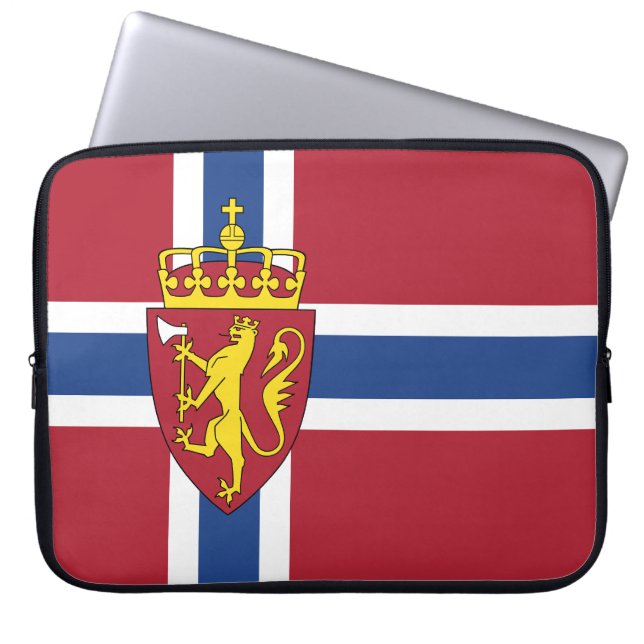 Telefonlåda för norge flagga laptop fodral (Framsidan)