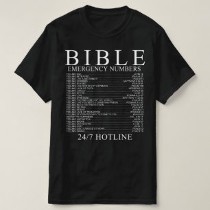 Telefonnummer för Bible Akut Hotline T Shirt