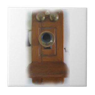 Telefonpanel för vintage kakelplatta