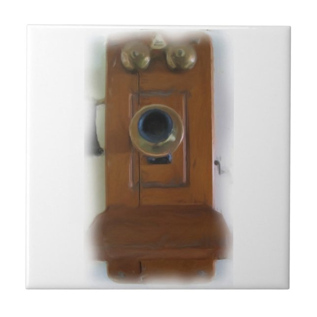 Telefonpanel för vintage kakelplatta (Framsidan)