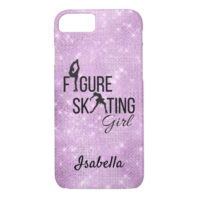Telefonväska, Figur, skidor lila gnistra Case-Mate iPhone Skal (Baksida)