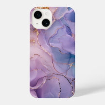 Telefonväska för abstrakt av lila art elegant