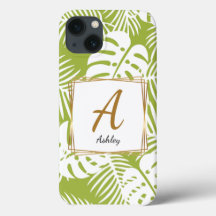 Telefonväska för Anpassade Initialer Grönt