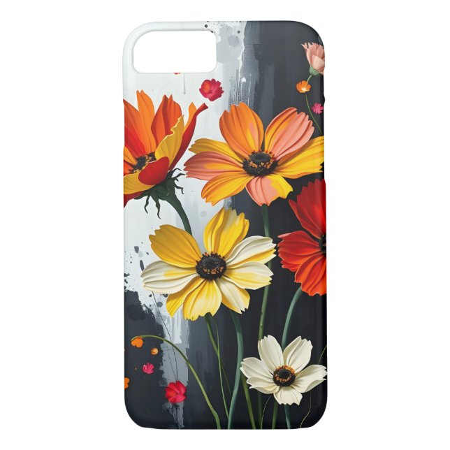 Telefonväska för blommigt Case-Mate iPhone skal (Baksida)