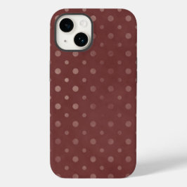 Telefonväska för Burgundy Polka dots