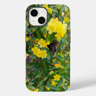 Telefonväska för fjäril och Gula blommor