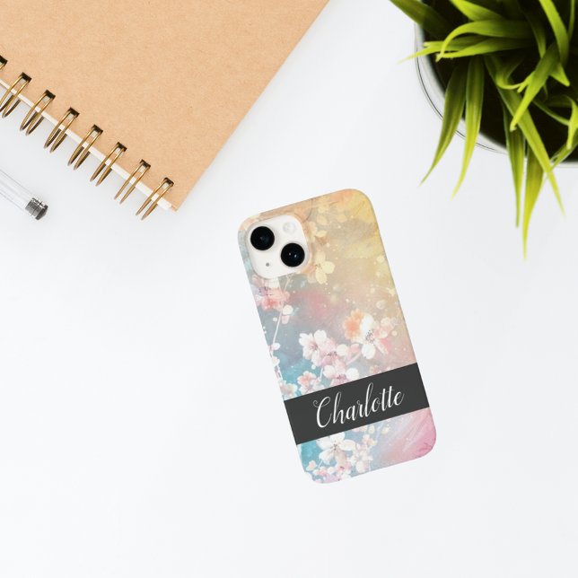 Telefonväska för Gritty Bloom Grunge Anpassningsba (Gritty Bloom Grunge Custom Phone Case)