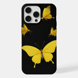 Telefonväska för gult-butterfly för iphone15 pro m