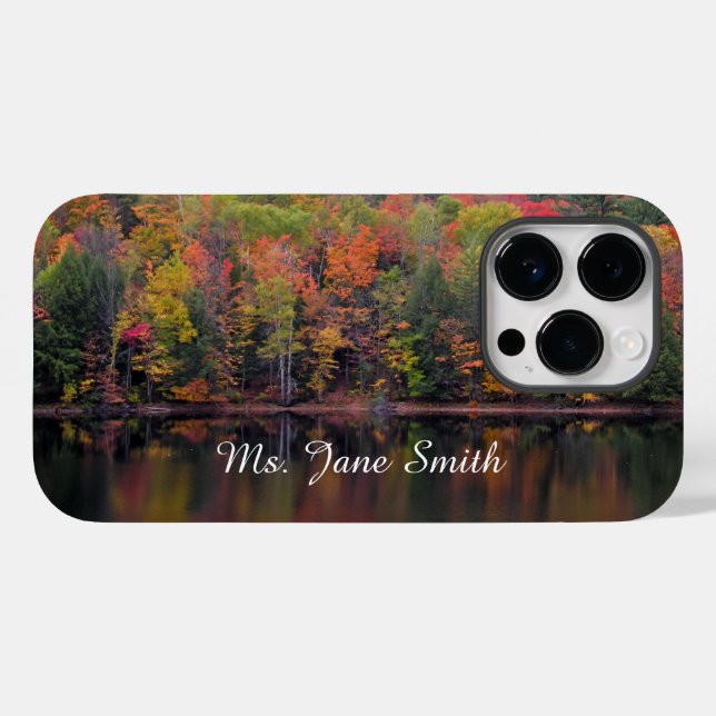 Telefonväska för höst löv Fall Färg (Baksida (horisontell))