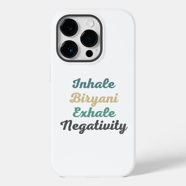 Telefonväska för Inhale Biryani Exhale Negtivity (Baksida)