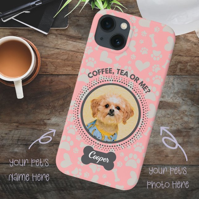 Telefonväska för Pet Photo & Namn - Unik gåva (Perfect gift to pet lovers, you can customize your pet's photo and name easily with one click.)