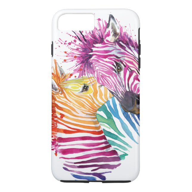 Telefonväska för Rainbow Zebra Case-Mate iPhone Skal (Baksida)
