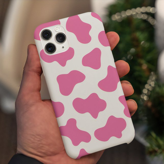 Telefonväska för rosa coskrift (pink cow print iPhone Case)