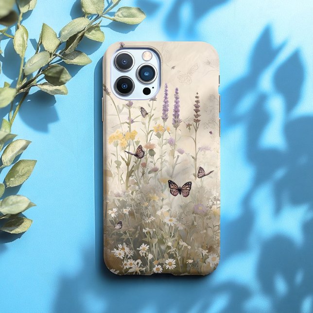 Telefonväska för Wildblommor och Butterflies - bot (Skapare uppladdad)