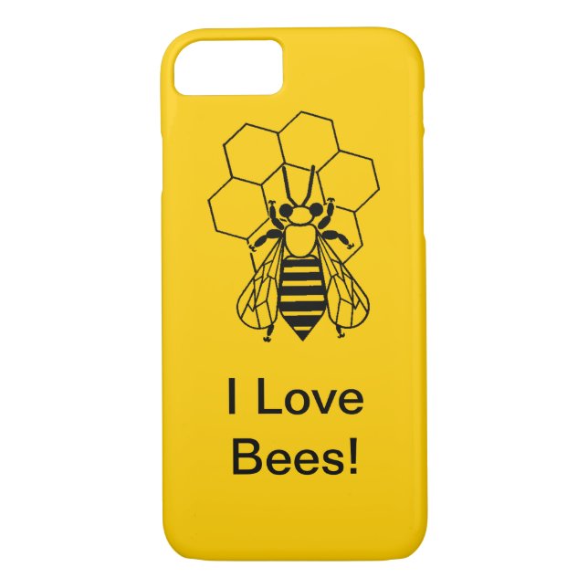 Telefonväska - jag kärlek Bees! Case-Mate iPhone Skal (Baksida)