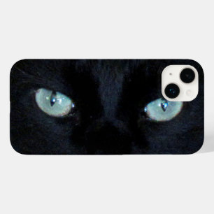 Telefonväska - Ögon av svart katt