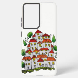 Telefonväska S21 Ultra (Doodle - Handdragen)