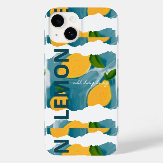 Telefonväska - sommarinspirerad - lemon (Baksida)