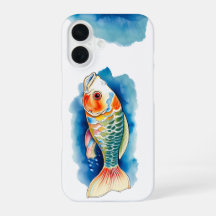 Telefonväska - Vattenfärgsserie: Koi Fish